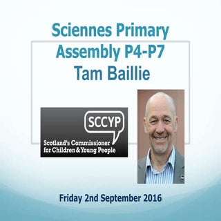Tam Baillie at Sciennes Assemblies ...