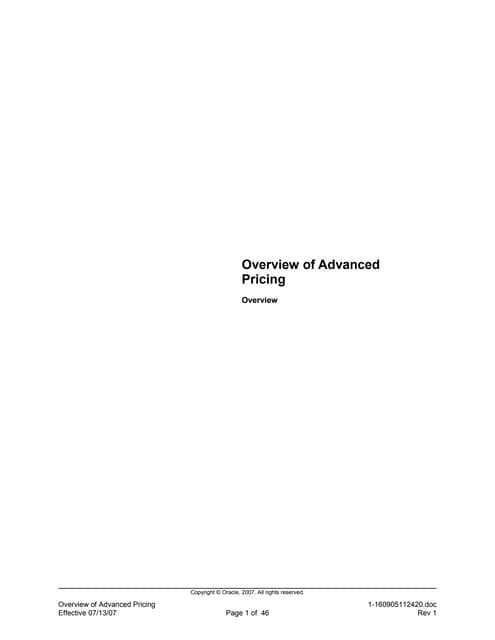 1.overview of advanced pricing
