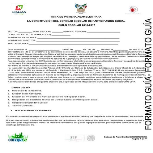 Primera asamblea 2016-2017 