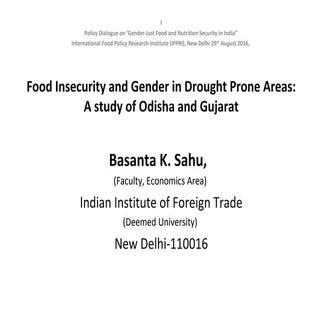IFPRI-Food Insecurity and Gender in...