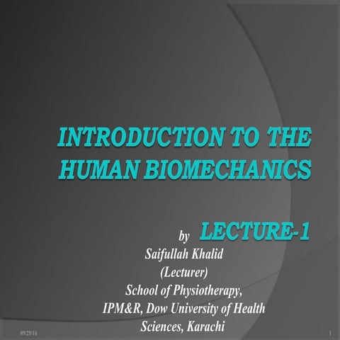 1. introduction of biomechanics