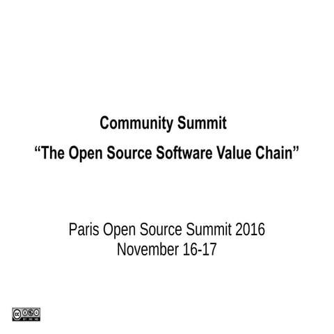 POSS2016Nov16-The Open Source Software Value Chain