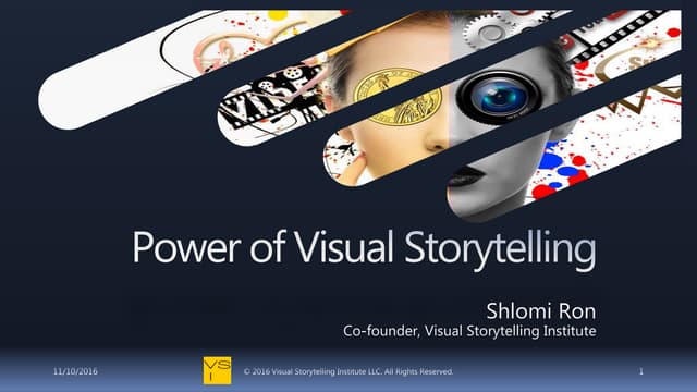 Shlomi Ron: What is Visual Storytelling? And Why Marketers Should Care?