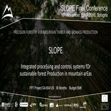 SLOPE Final Conference - general presentation