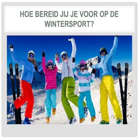 1. voorbereiding wintersport en website
