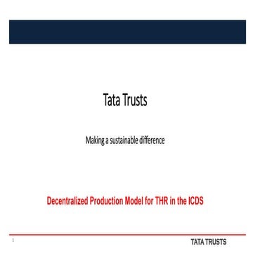 Production of fortified food for a public supplementary nutrition program: Pe...