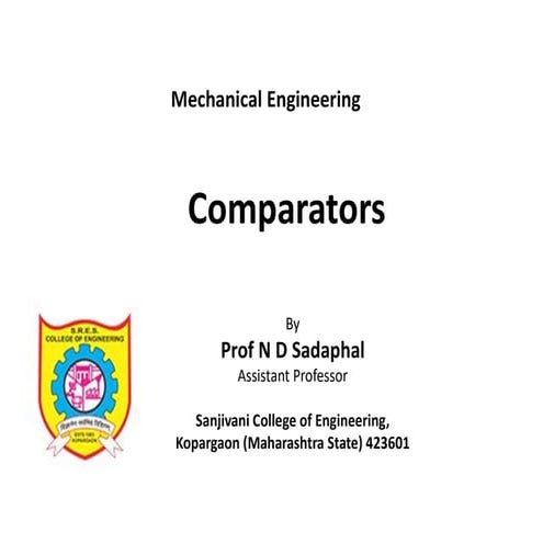 Comparators and its type