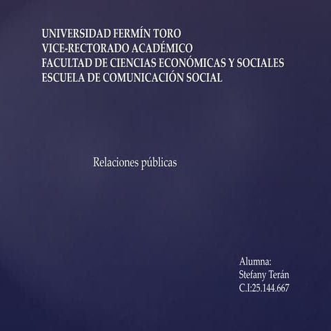 Relaciones Públicas