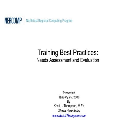 1 16 training best practices