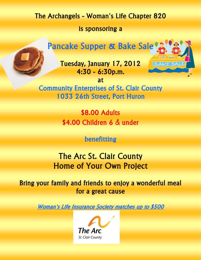 pancake dinner fundraiser