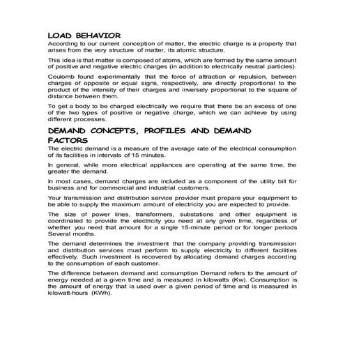 1.3 comportamiento de las cargas.