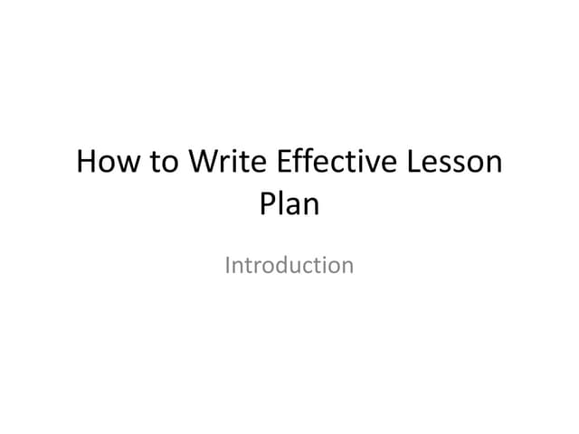how-to-write-a-lesson-plan