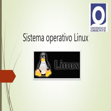 1.2 sistema operativo linux | PPTX