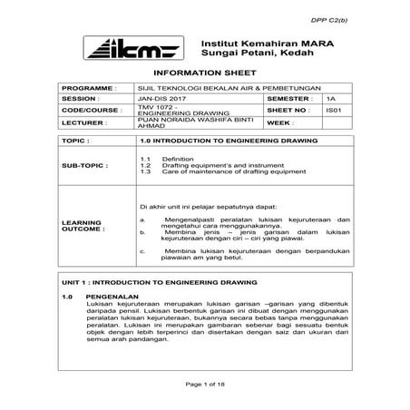 1.0 intro to engineering drawing
