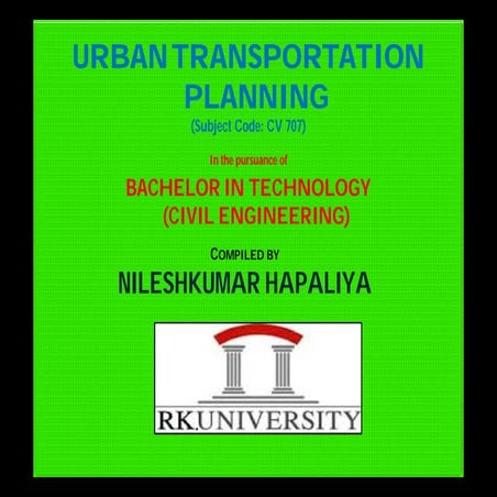 Urban Transportation System
