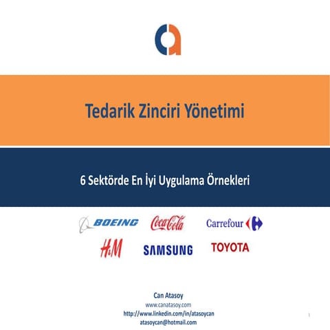 Tedarik Zinciri Yönetimi _ 6 sektörde en iyi uygulamalar