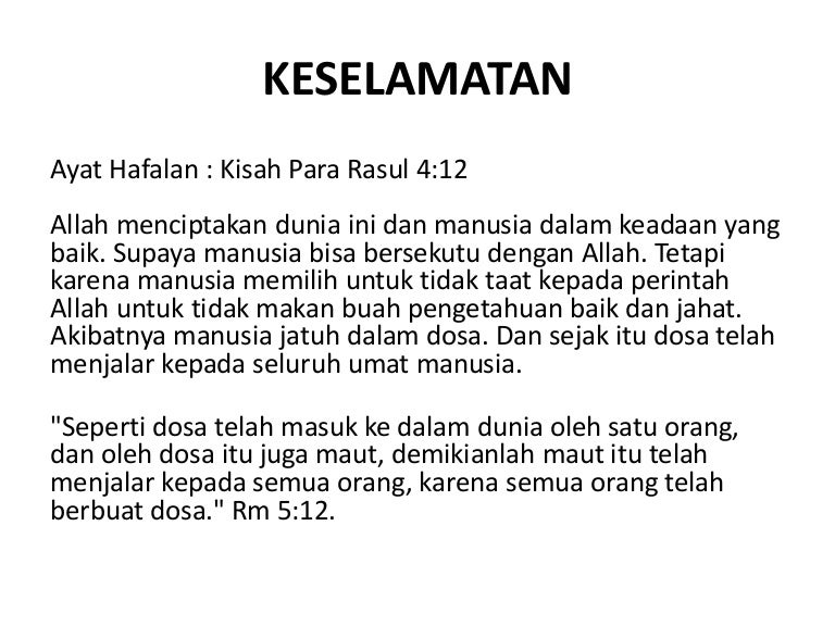 1 Keselamatan Dalam Kristus Yesus 1 Keselamatan Dalam Kristus Yesus