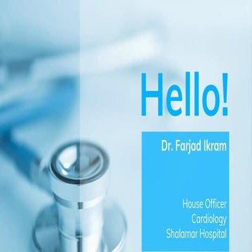 Cardiology 1.6. Heart Sounds and Murmurs - by Dr. Farjad Ikram