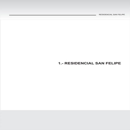 RESIDENCIAL SAN FELIPE