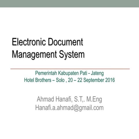 Electronic Document Management System Ahmad Hanafi, s.t., m.eng kab pati