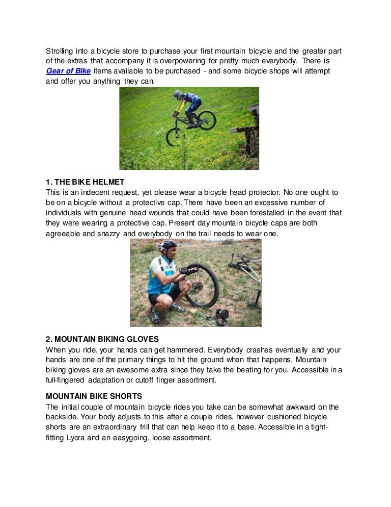 Mountain Biking Gear