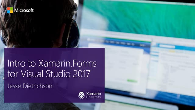 Intro to Xamarin.Forms for Visual Studio 2017
