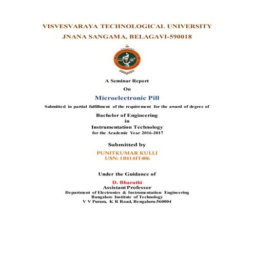 Microelectronic Pill