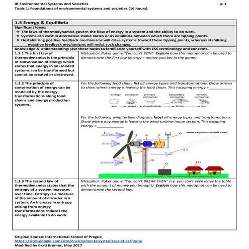1.3 energy and equilibria notes