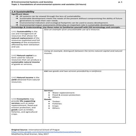 1.4 sustainability notes