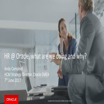 1. Andy Campbell  - Oracle HCM Keynote Roadmap & Update