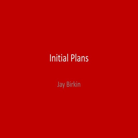 1. initial plans