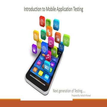 1.0 introduction to mobile application testing