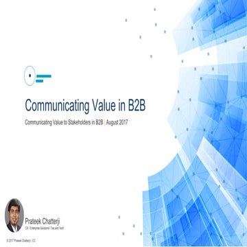 Communicating Value in B2B Interactions 