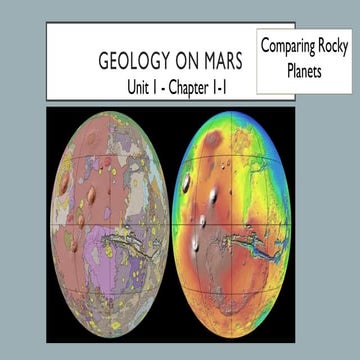Geology on Mars - Comparing Rocky Planets