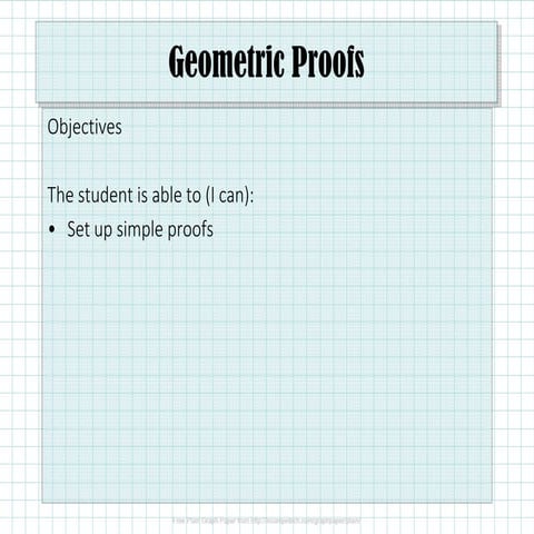 1.3.3 Geometric Proofs