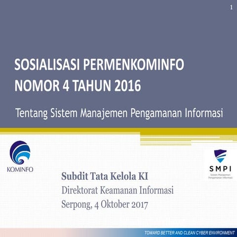 Materi I Sosialisasi Permen SMPI Serpong 4 Oktober 2017