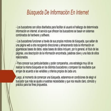 1.  búsqueda de información en internet