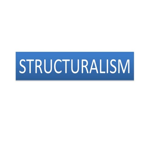 Structuralism