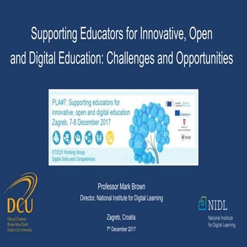 Supporting Educators for Innovative, Open and Digital Education: Challenges a...
