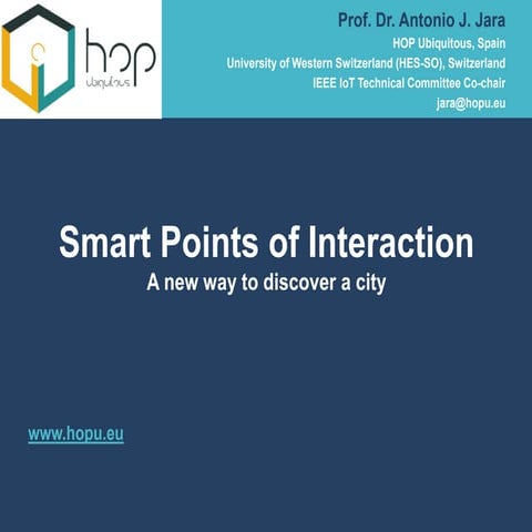 FIWARE Tech Summit - Smart Points of Interaction