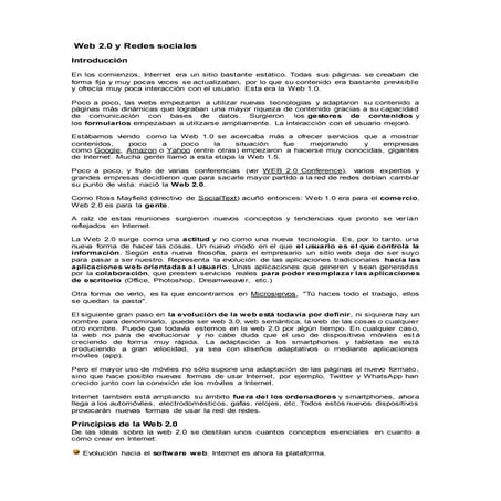 1.6. web 2.0 y redes sociales