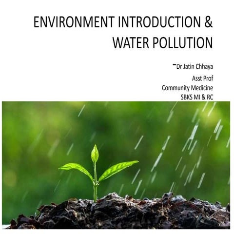 Environment and Water Pollution