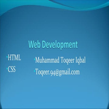 1. html introduction | PPT