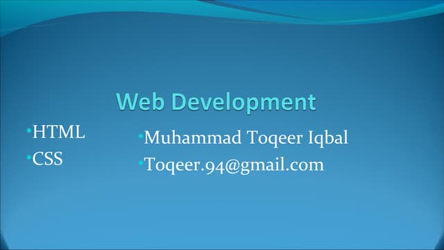 1. html introduction