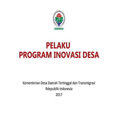  pelaku program inovasi desa