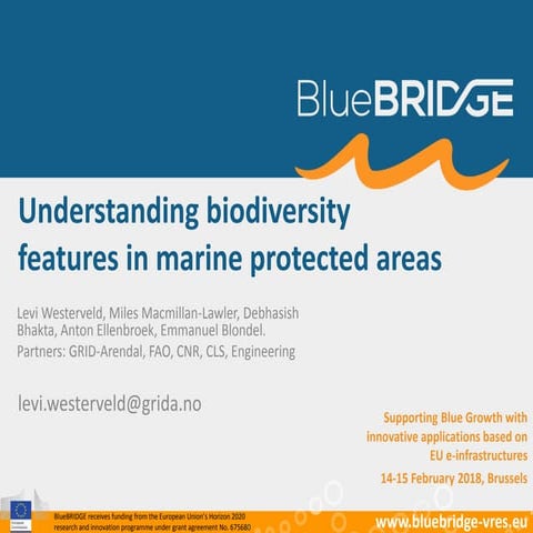 Understanding biodiversity features in marine protected areas