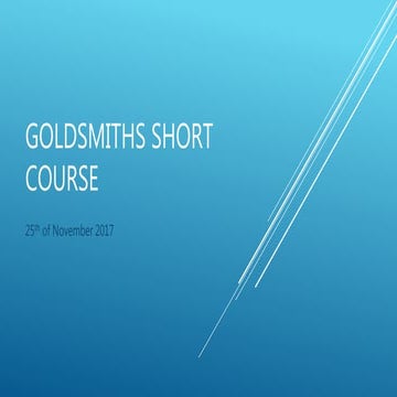 1. goldsmiths short course   the attention economy - 13th february