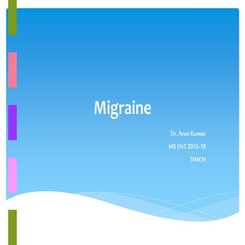 Pharmacological management of migraine | PPT