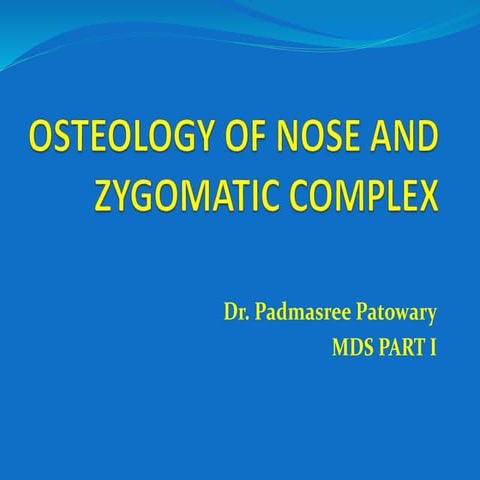 1.osteology of zmc and nose