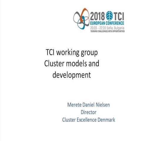 Merete Daniel Nielsen, Presentation TCI2018 European Conference Sofia